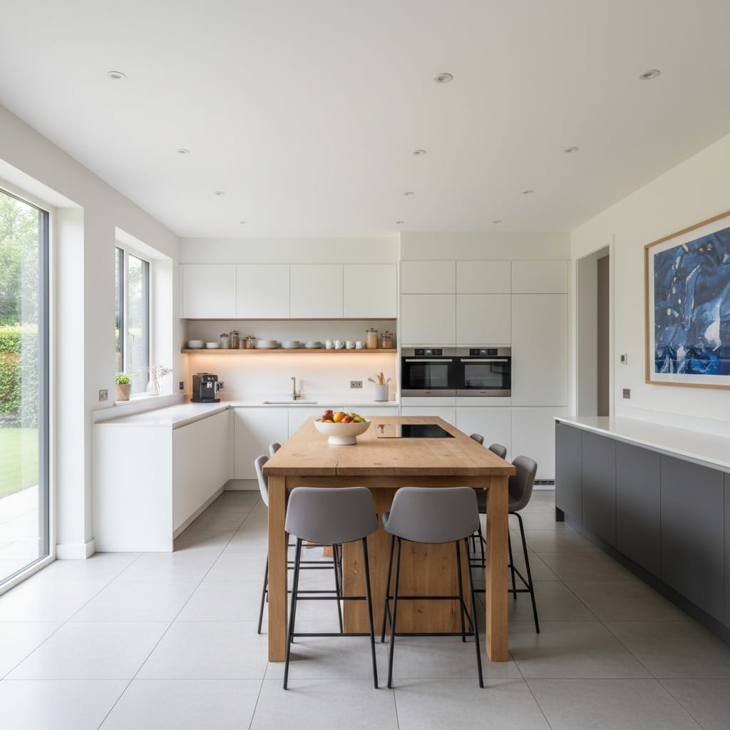 kitchen bright clean overhead 18860351