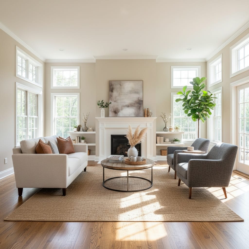 living room bright spacious 15978962