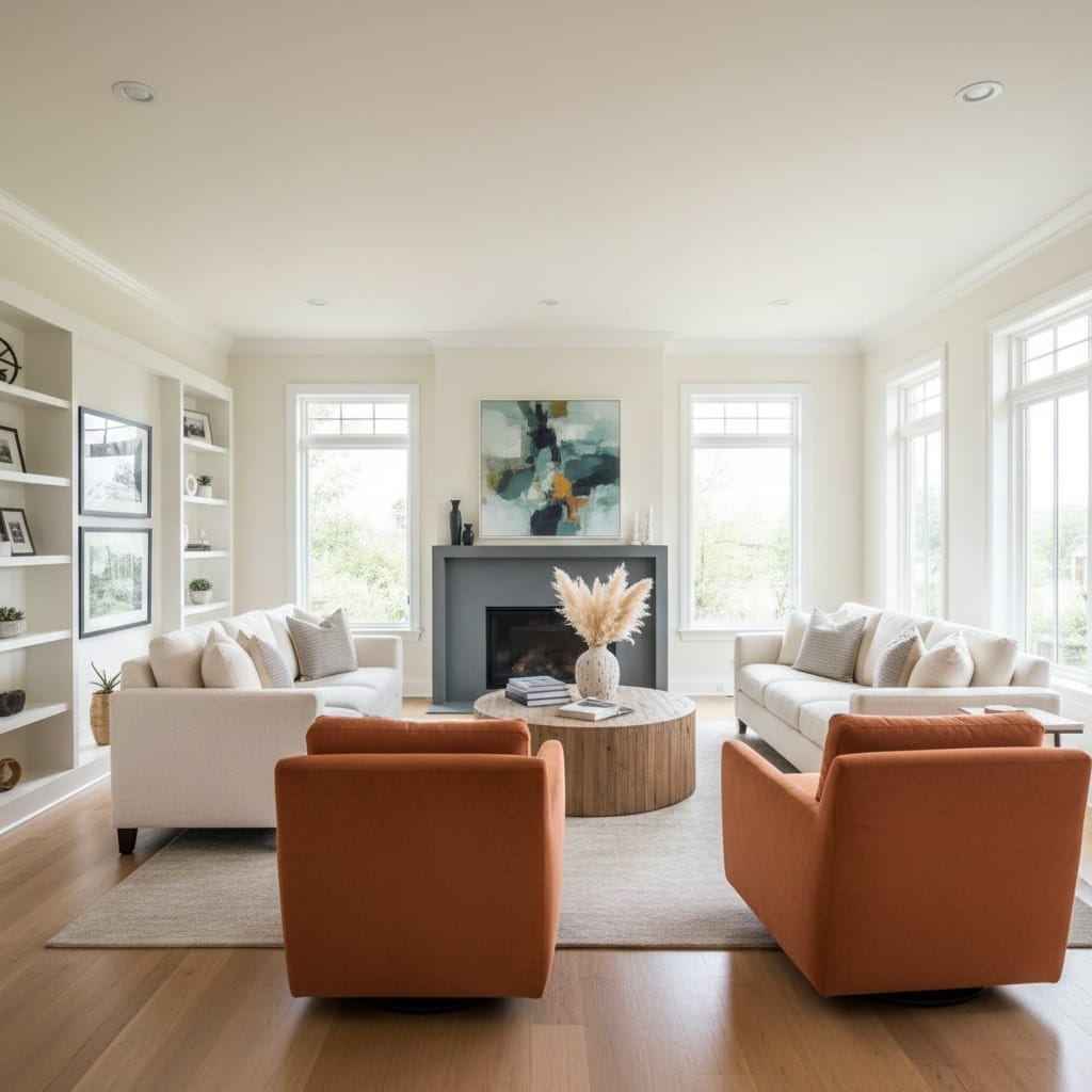 living room wide angle bright 36835627