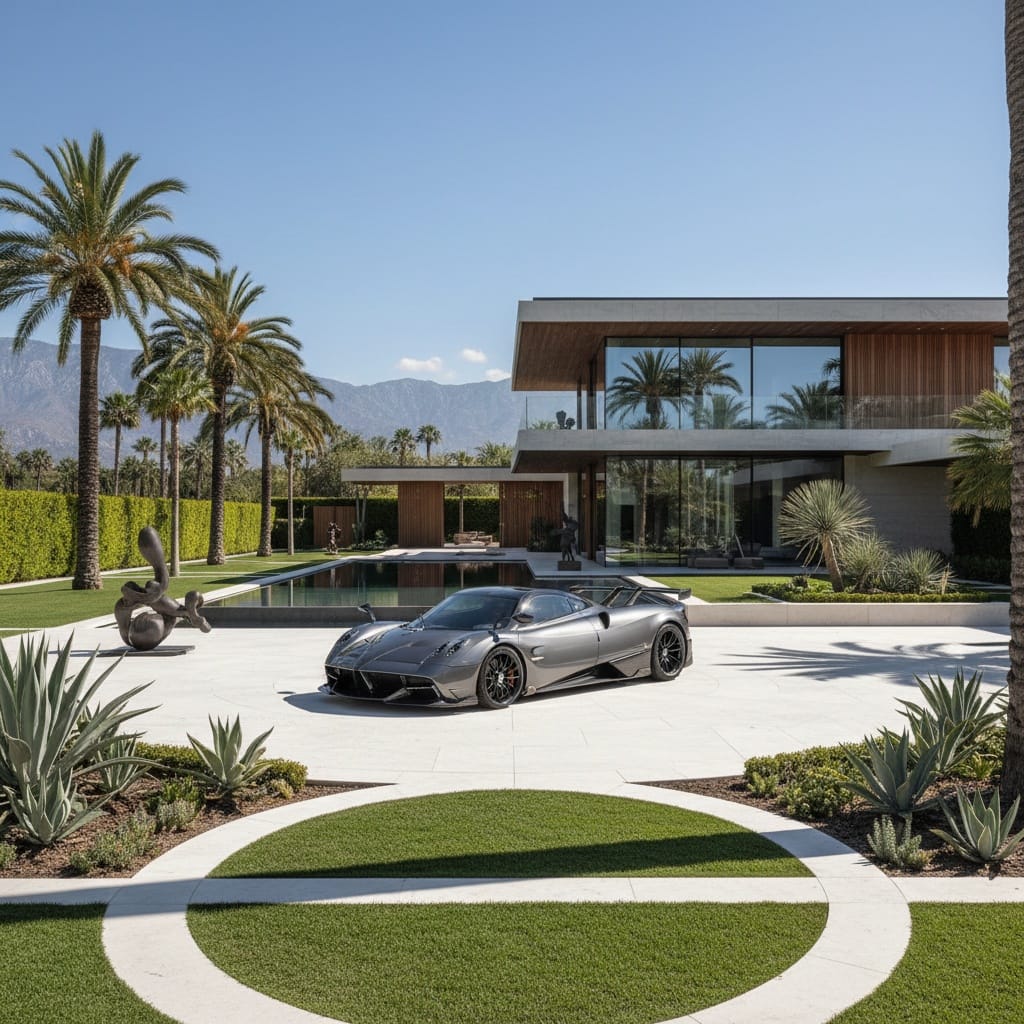 luxury mansion driveway 32371805
