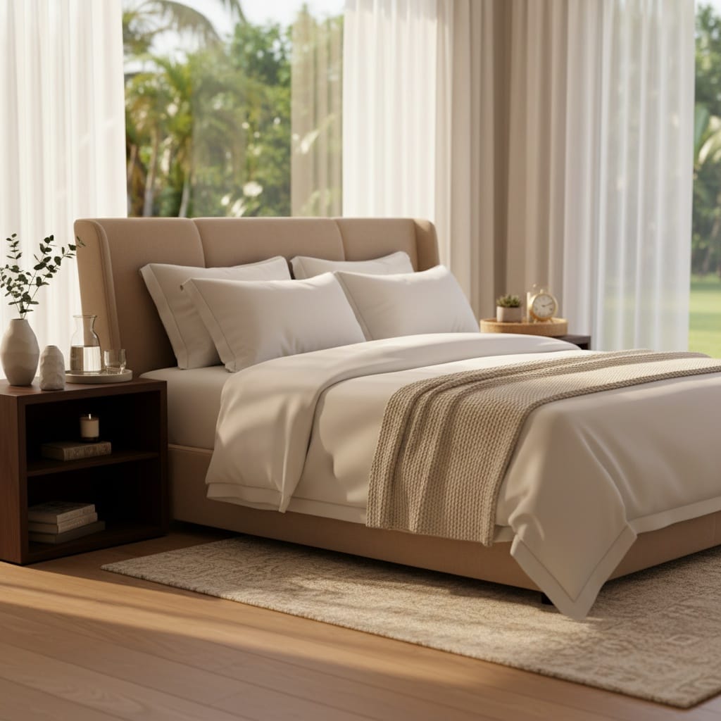 master bedroom cozy morning 56343876
