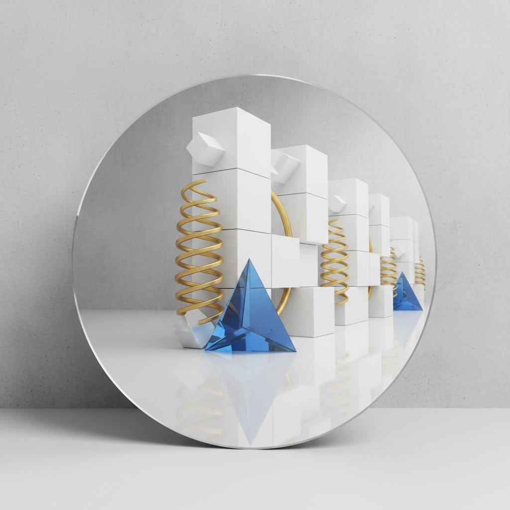 mirror reflection creative angle 18605112