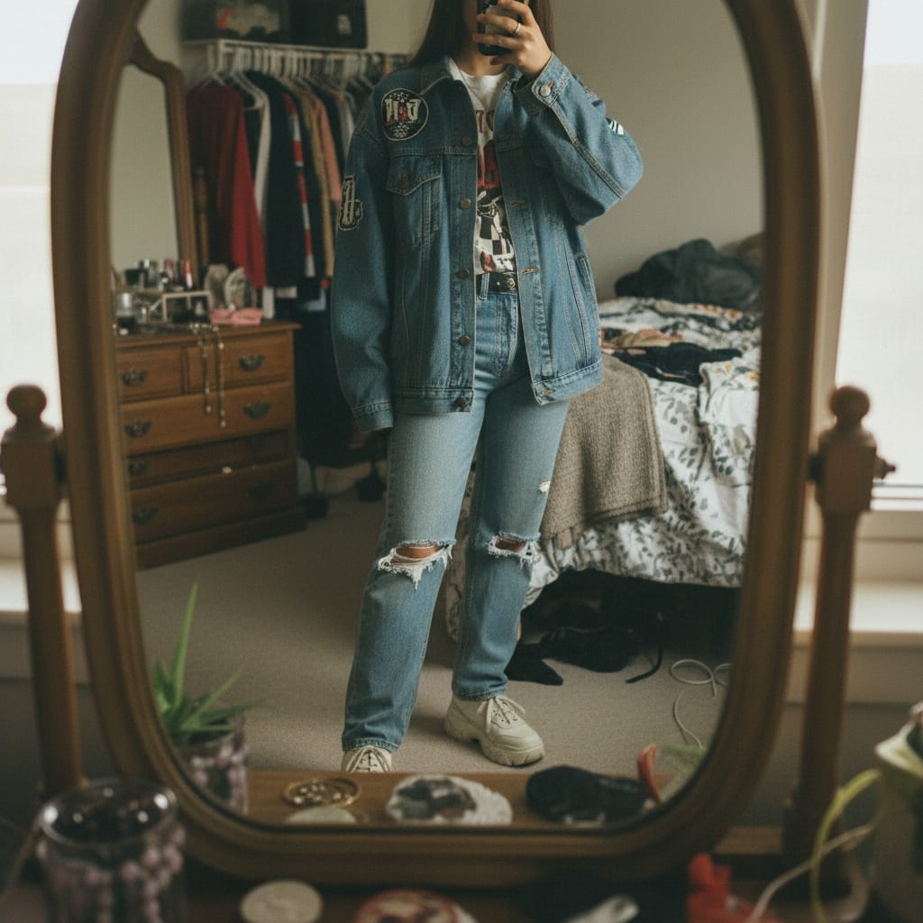 mirror selfie style 16045626