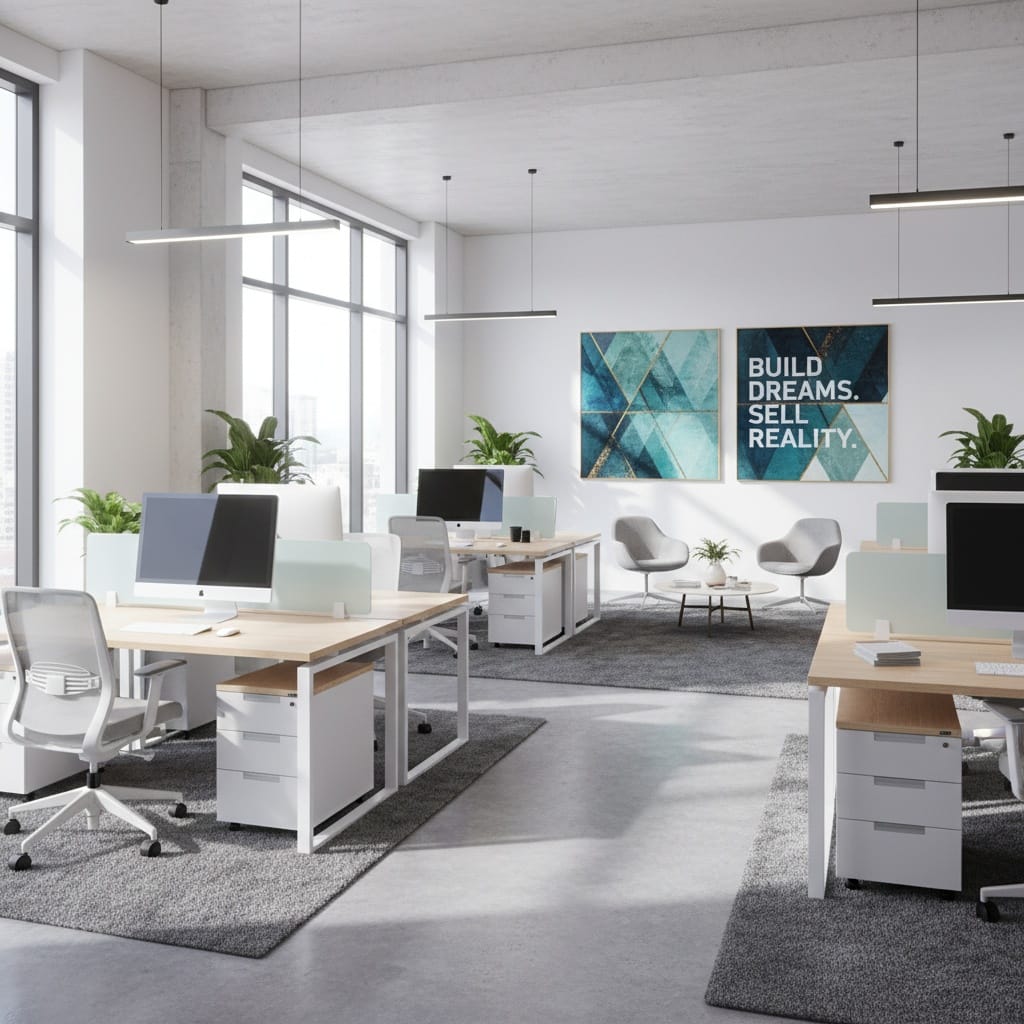 modern office wide angle 32507816