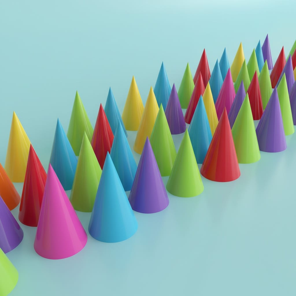 multiple cones display 11298750