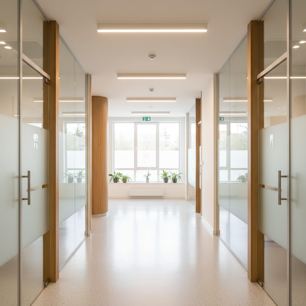office hallway bright 67111772