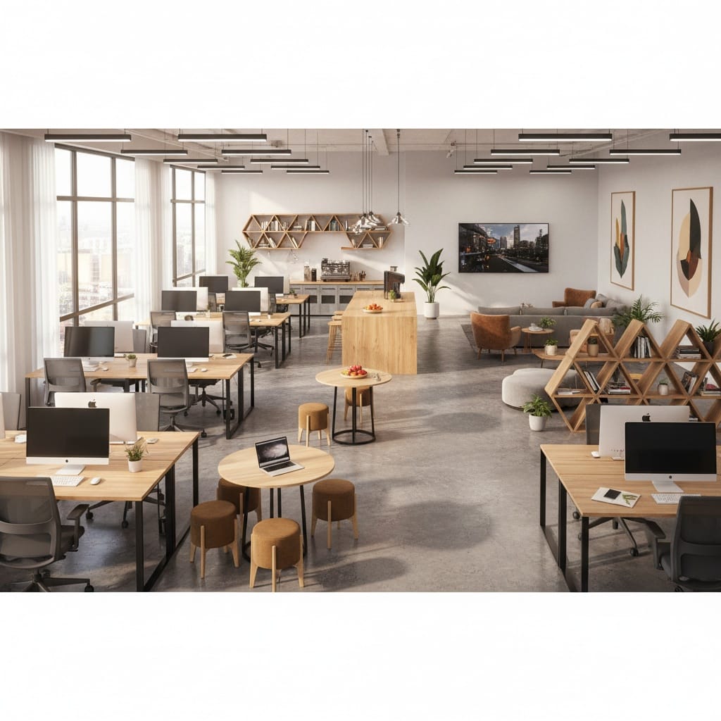 open workspace wide angle 49457419