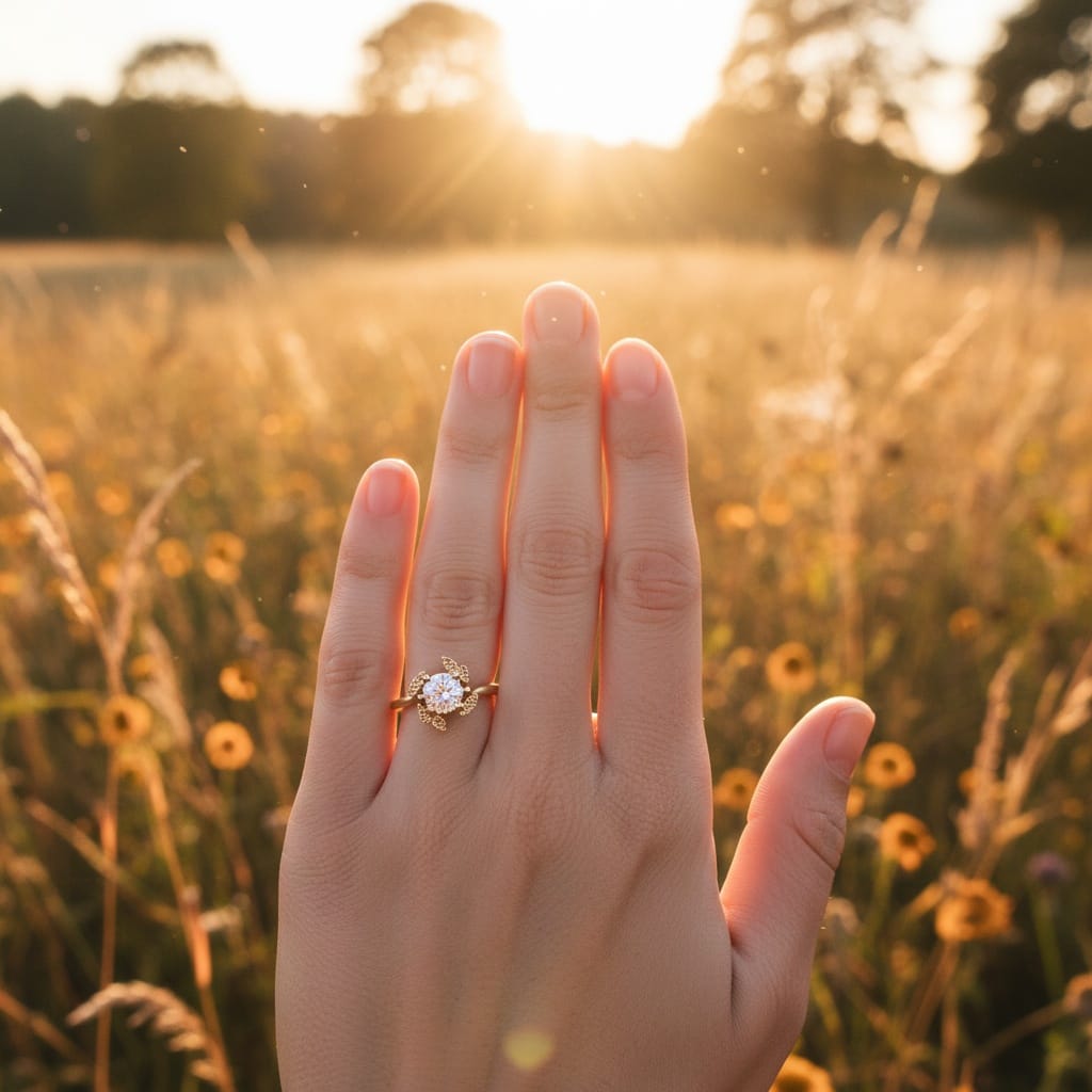 outdoor golden hour hand 31904070