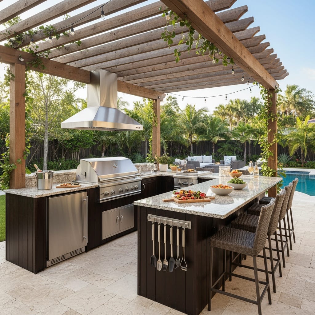 outdoor kitchen bbq area 66011723