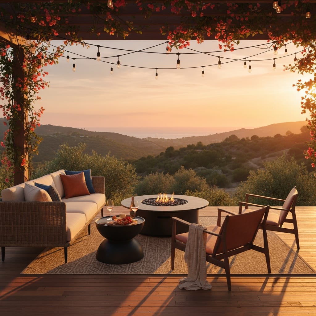 outdoor patio golden hour 25563987