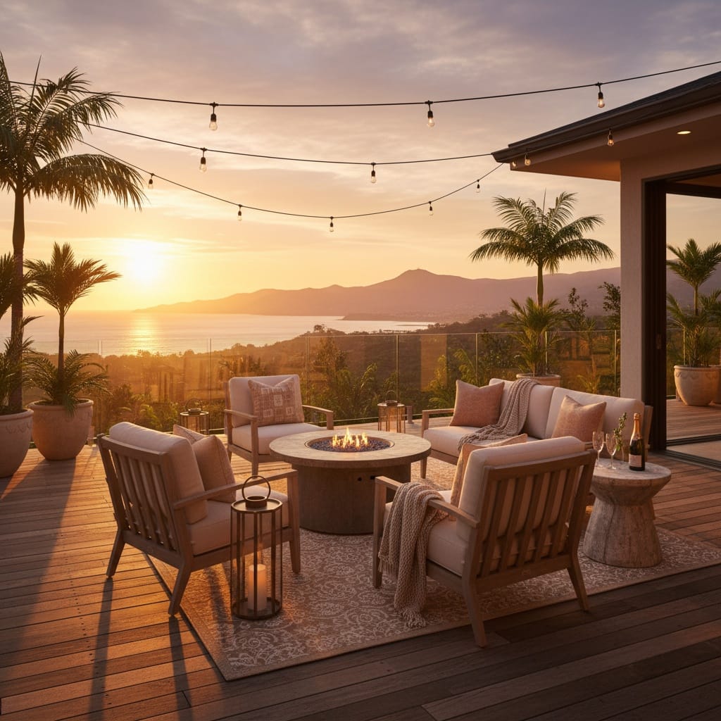 outdoor patio golden hour 31466880
