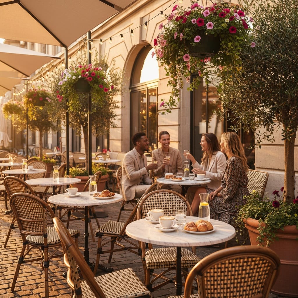 outdoor patio scene 80027622