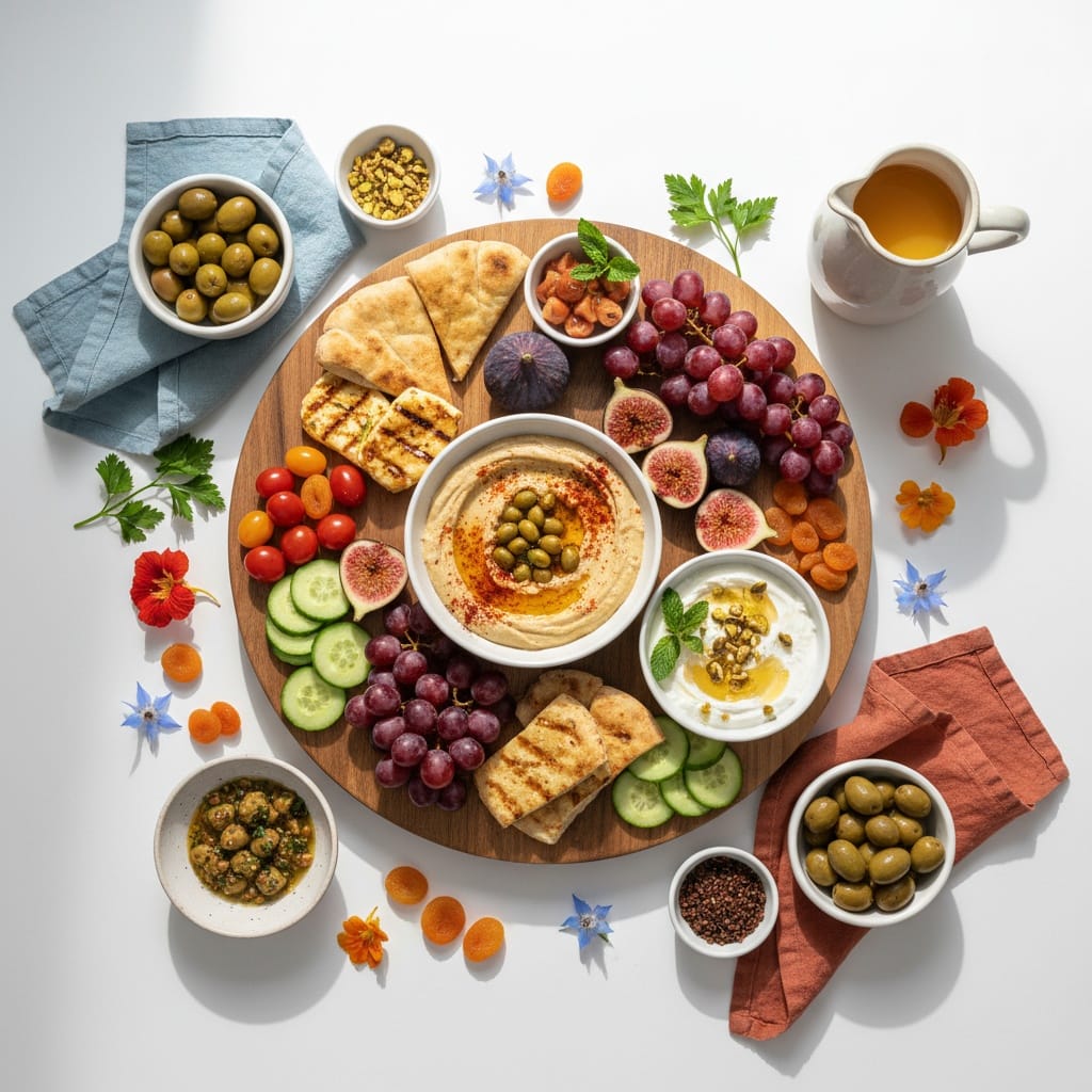 overhead flat lay bright 19131890