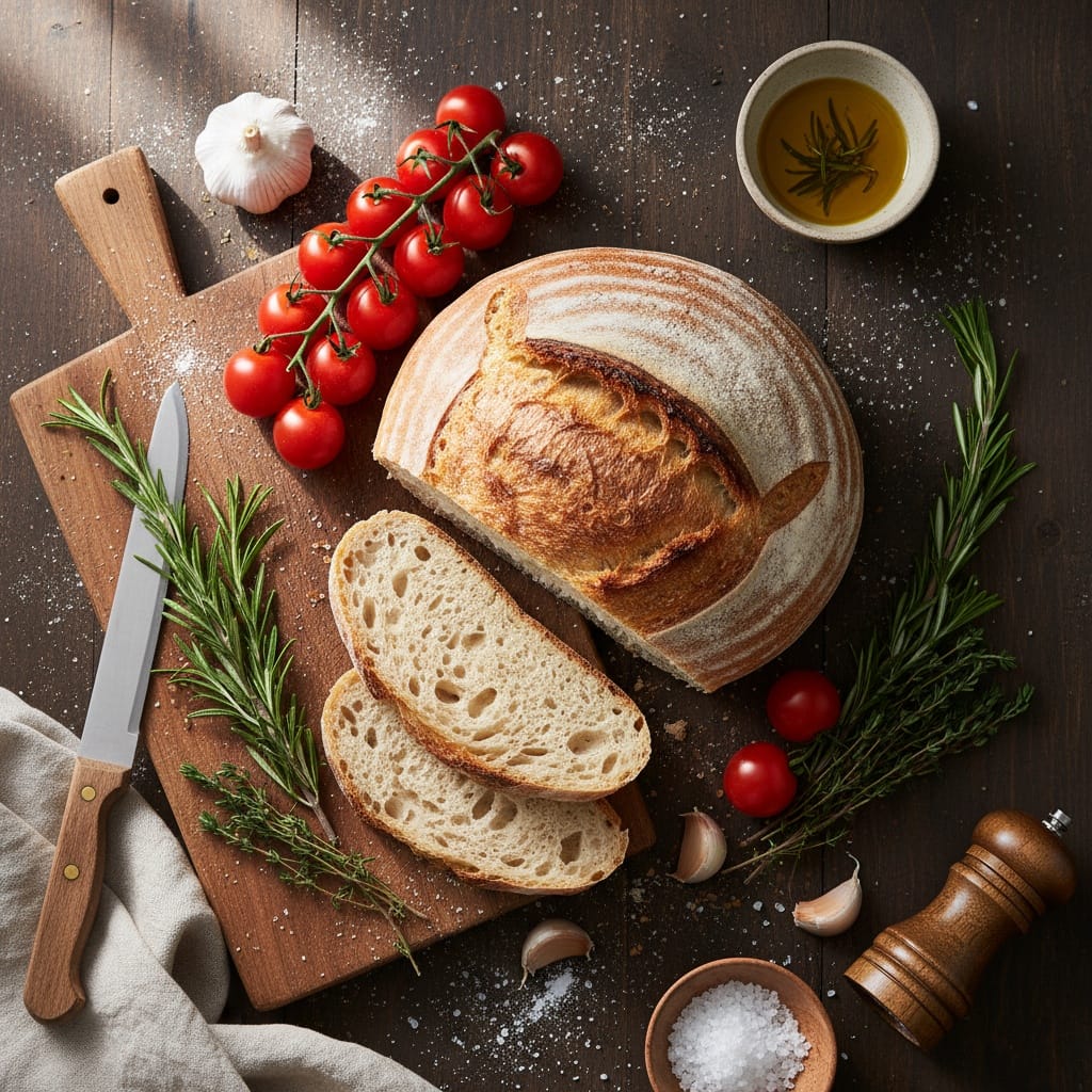 overhead flat lay ingredients 81466295