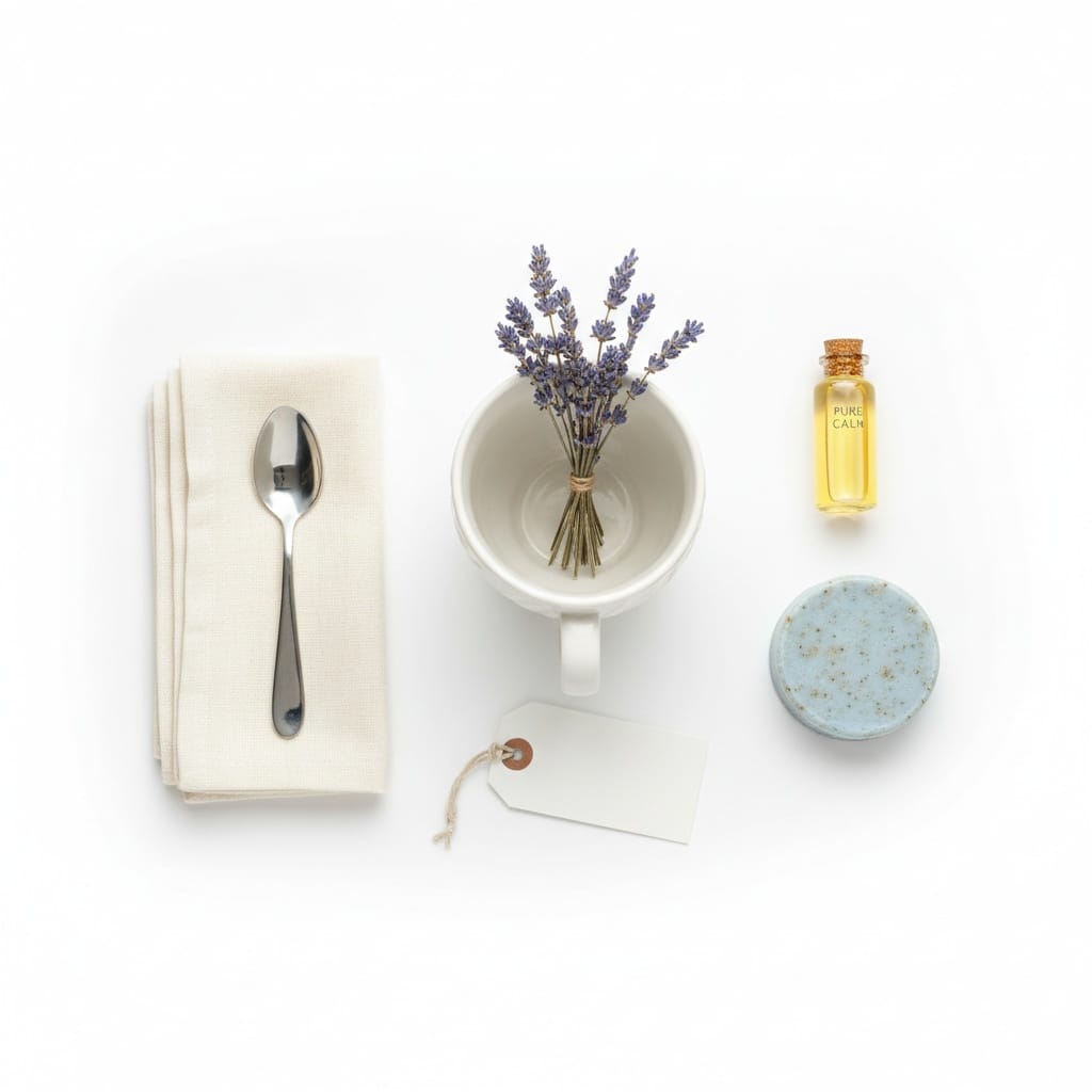 overhead flat lay white 21407482