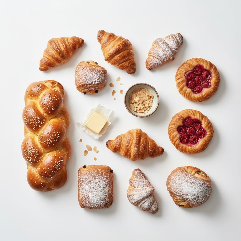overhead flat lay white background 14633930