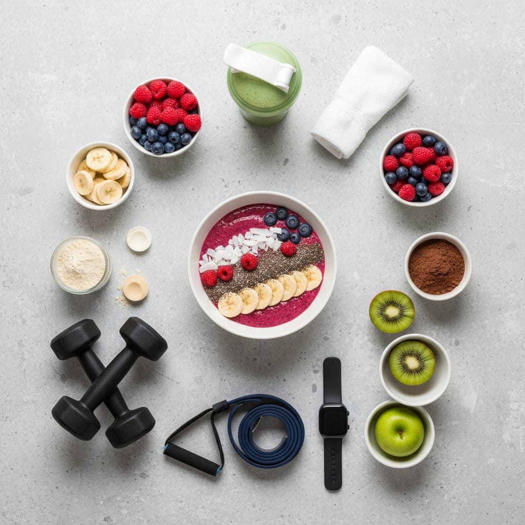 overhead flatlay ingredients 76486570