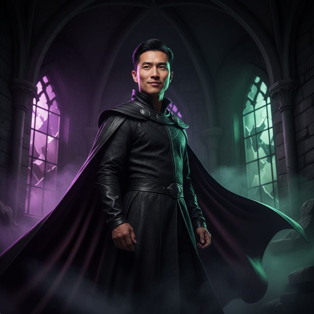 petite asian man villain dramatic portrait 30146760