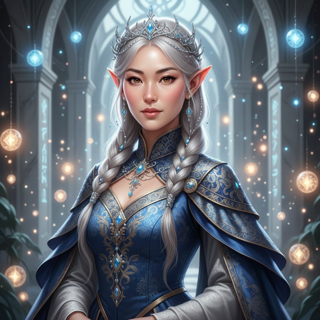 petite asian woman high elf nobility 82753672