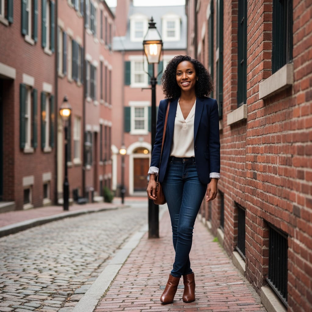 petite black woman acorn street cobblestone 61631481