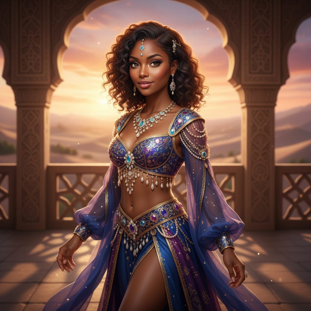petite black woman arabian nights palace 80007104