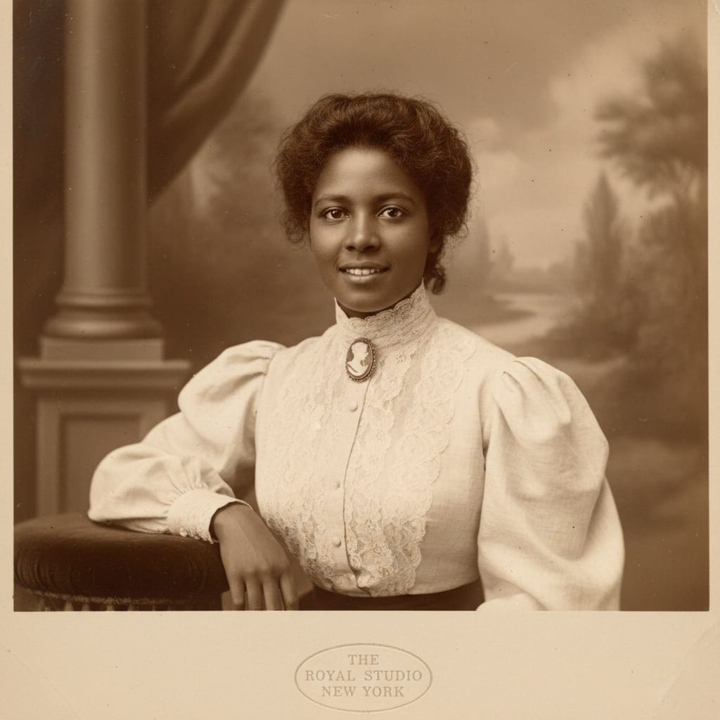 petite black woman cabinet card formal 39005969