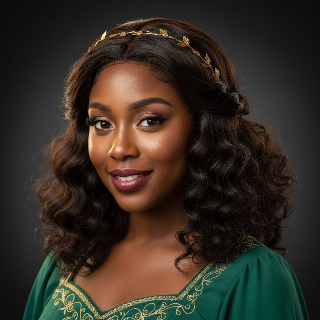 petite black woman character portrait studio 60089998