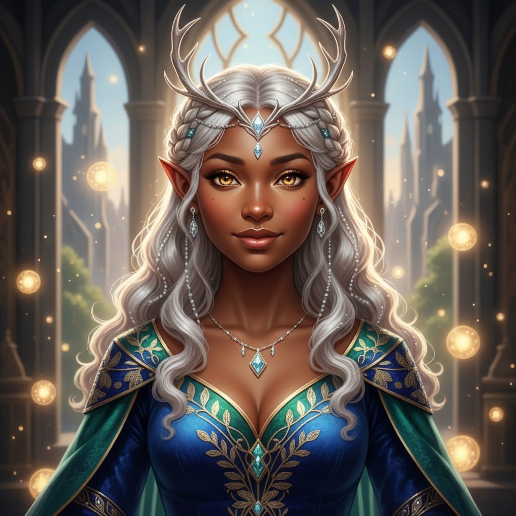 petite black woman high elf nobility 55521052