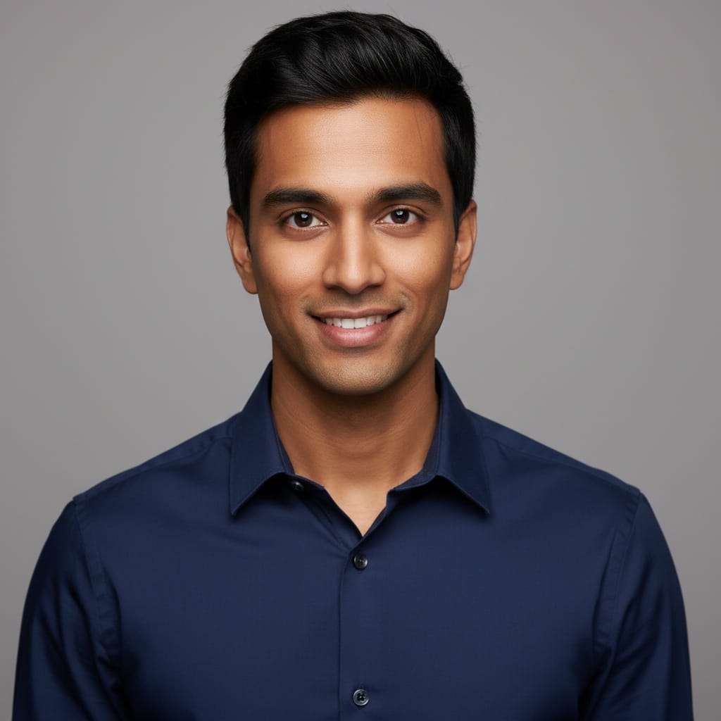 petite indian man classic theatrical headshot 67187435