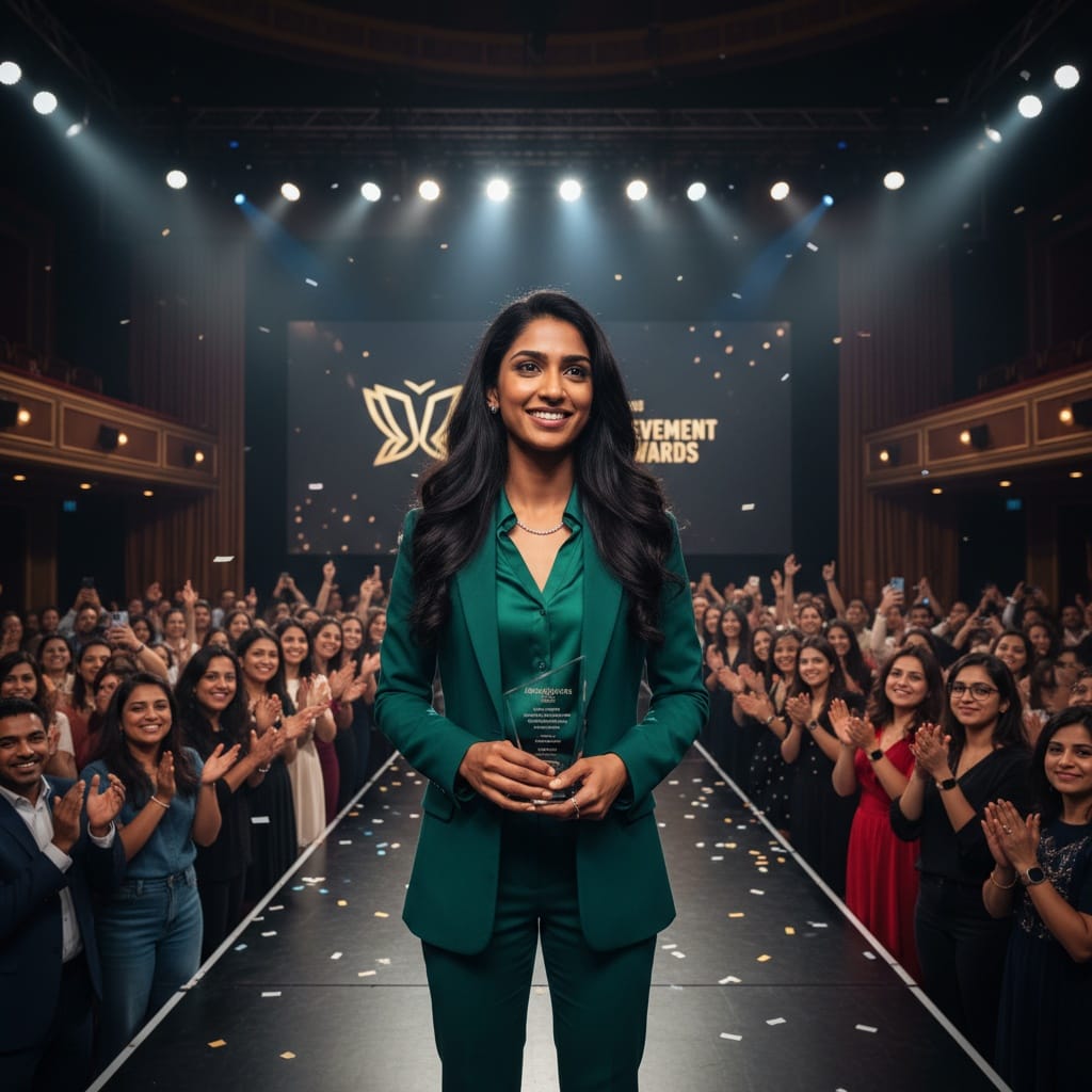 petite indian woman applause audience reaction 78793852