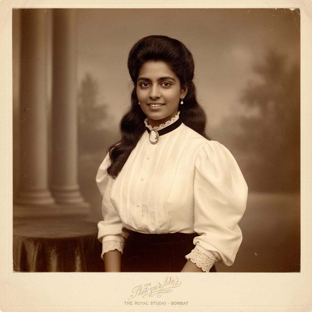 petite indian woman cabinet card formal 23657579
