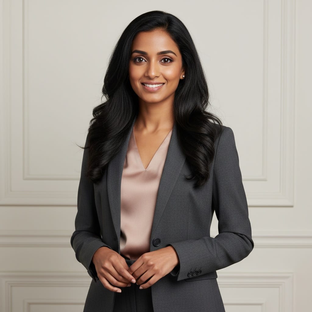 petite indian woman studio professional portrait 17821066