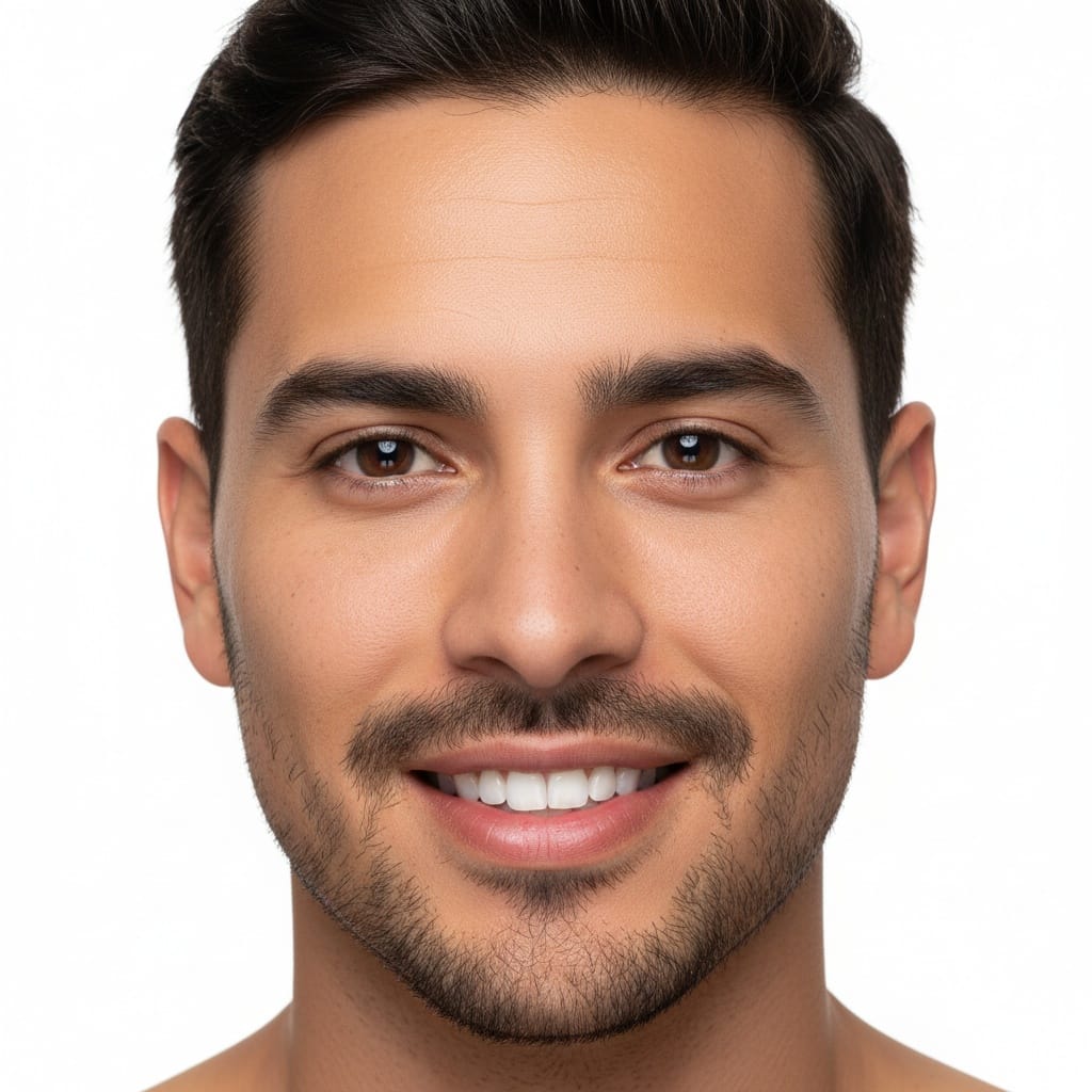 petite latino man close up beauty shot 23980598