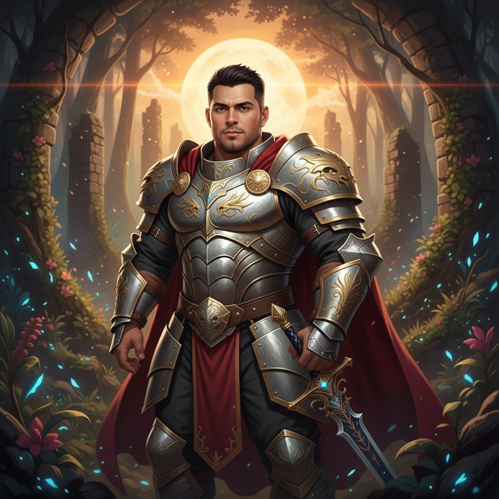 petite latino man fantasy warrior outdoor 48884676