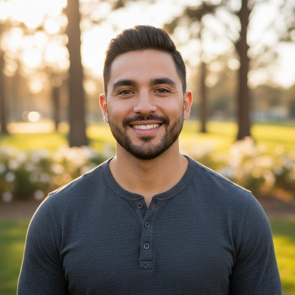 petite latino man outdoor natural light casual 84050646