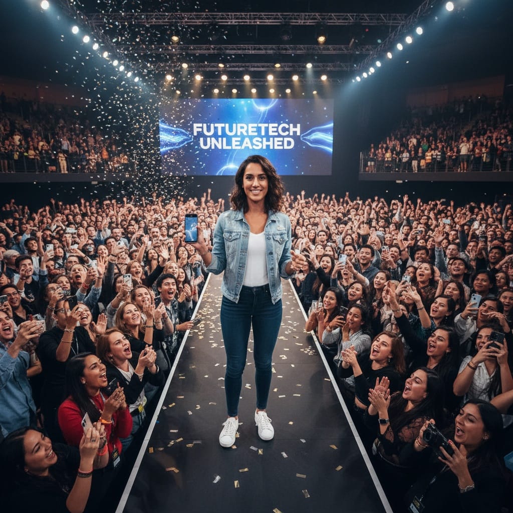 petite latino woman audience reaction shot 84344124