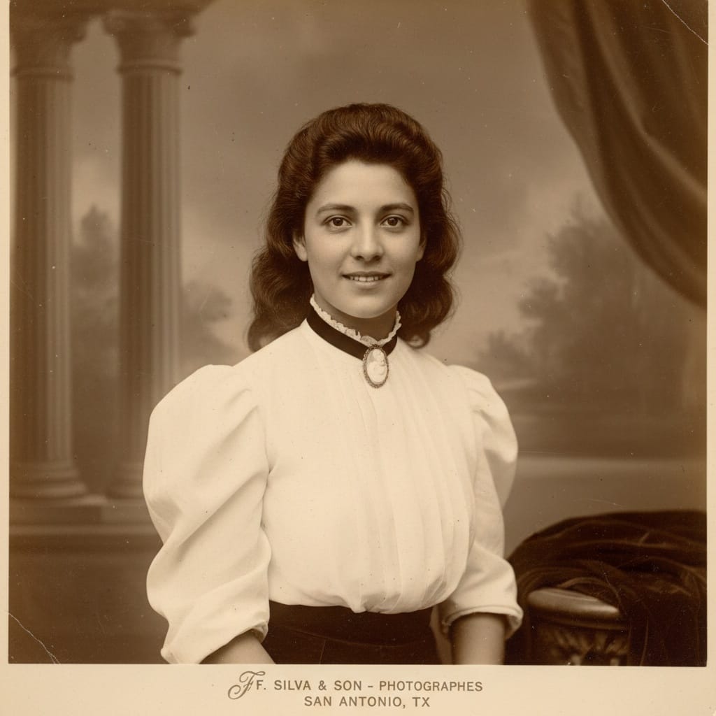 petite latino woman cabinet card formal 65034256