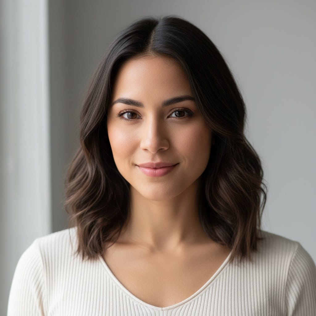 petite latino woman casual approachable headshot 62101825
