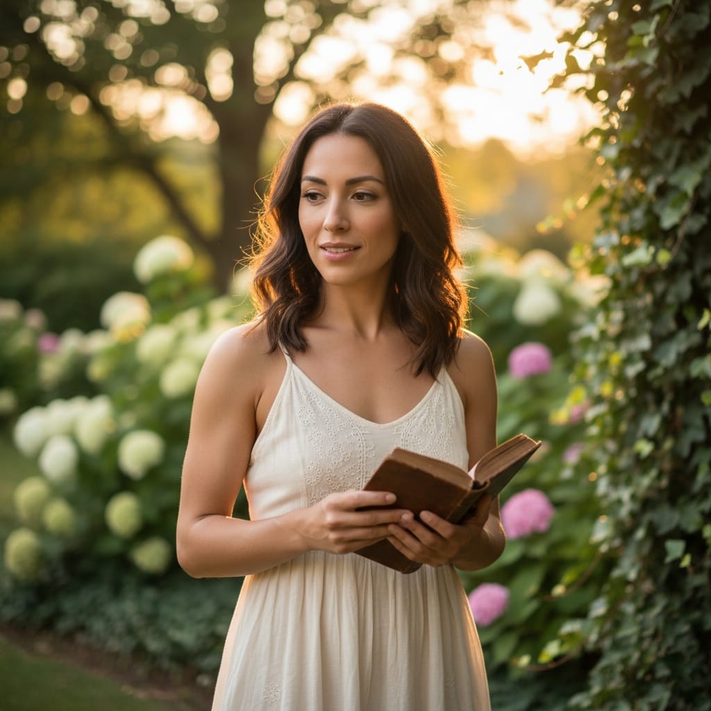 petite latino woman outdoor natural light portrait 75718344