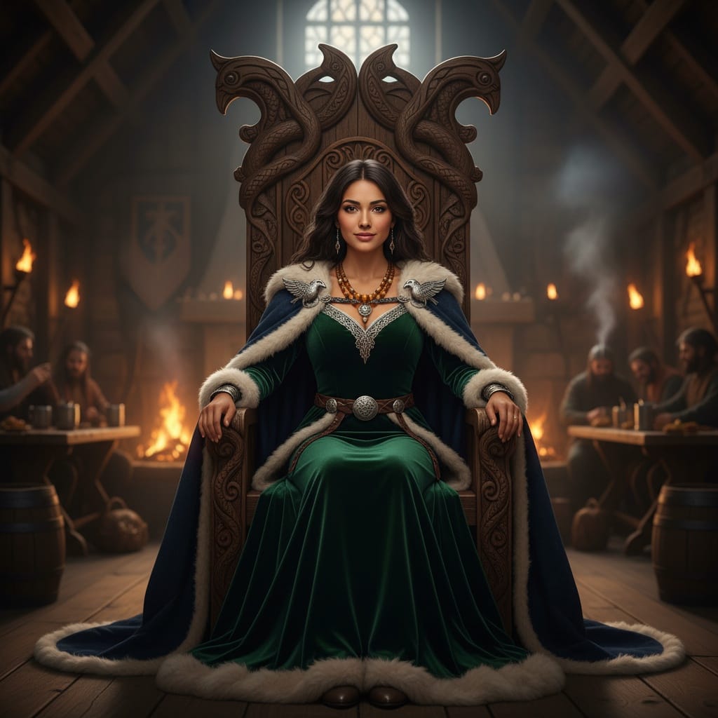 petite latino woman throne hall leader 73414963