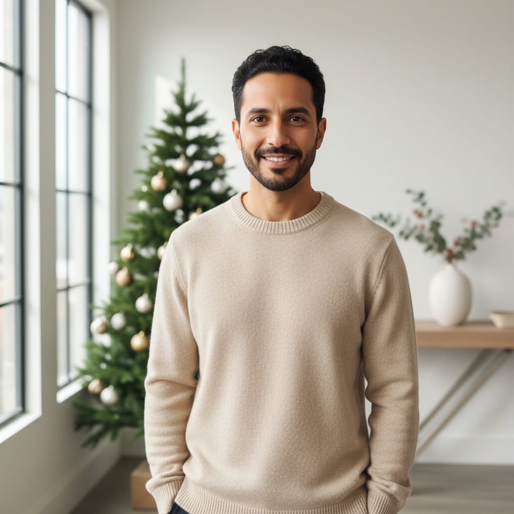 petite middle_eastern man minimalist modern holiday 45209328