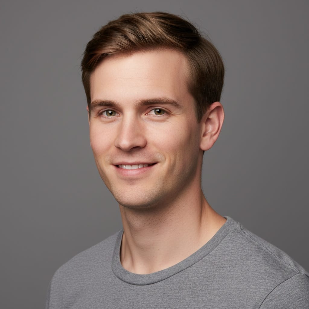 petite white man grey background three quarter 45493754