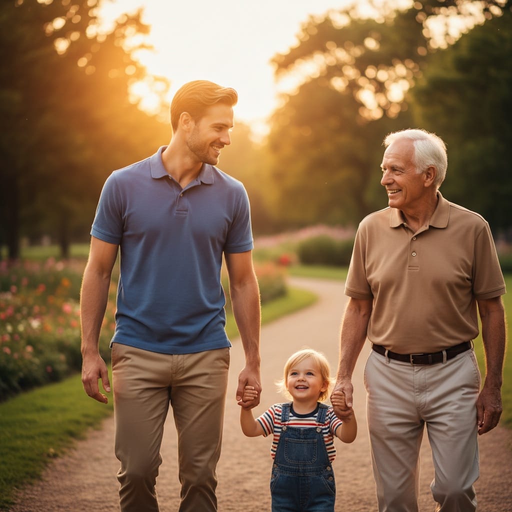 petite white man outdoor park walking 19159614