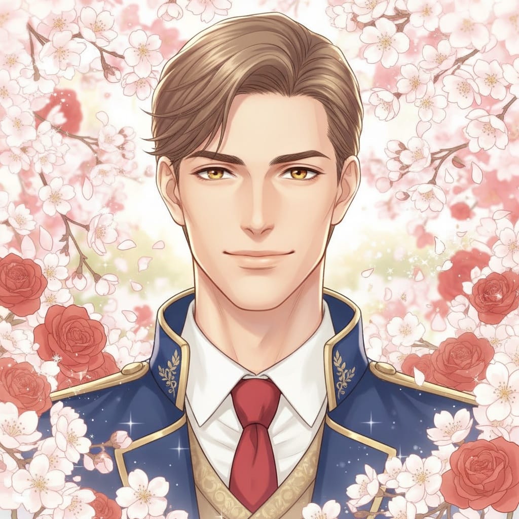 petite white man romantic shoujo portrait 18461692