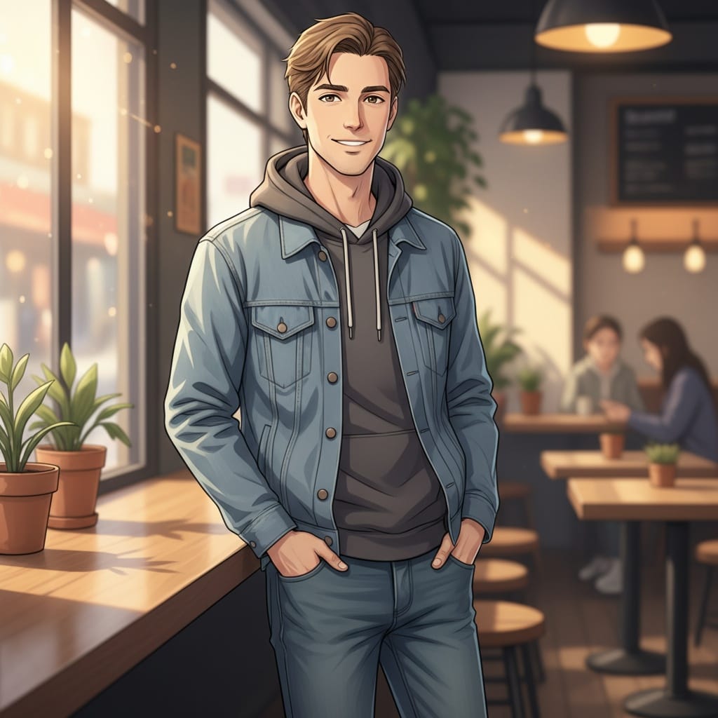 petite white man slice of life casual 89227274