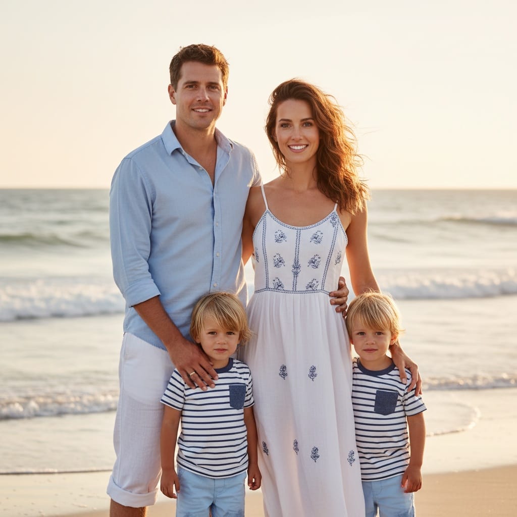 petite white woman beach sunset shoreline 55357994