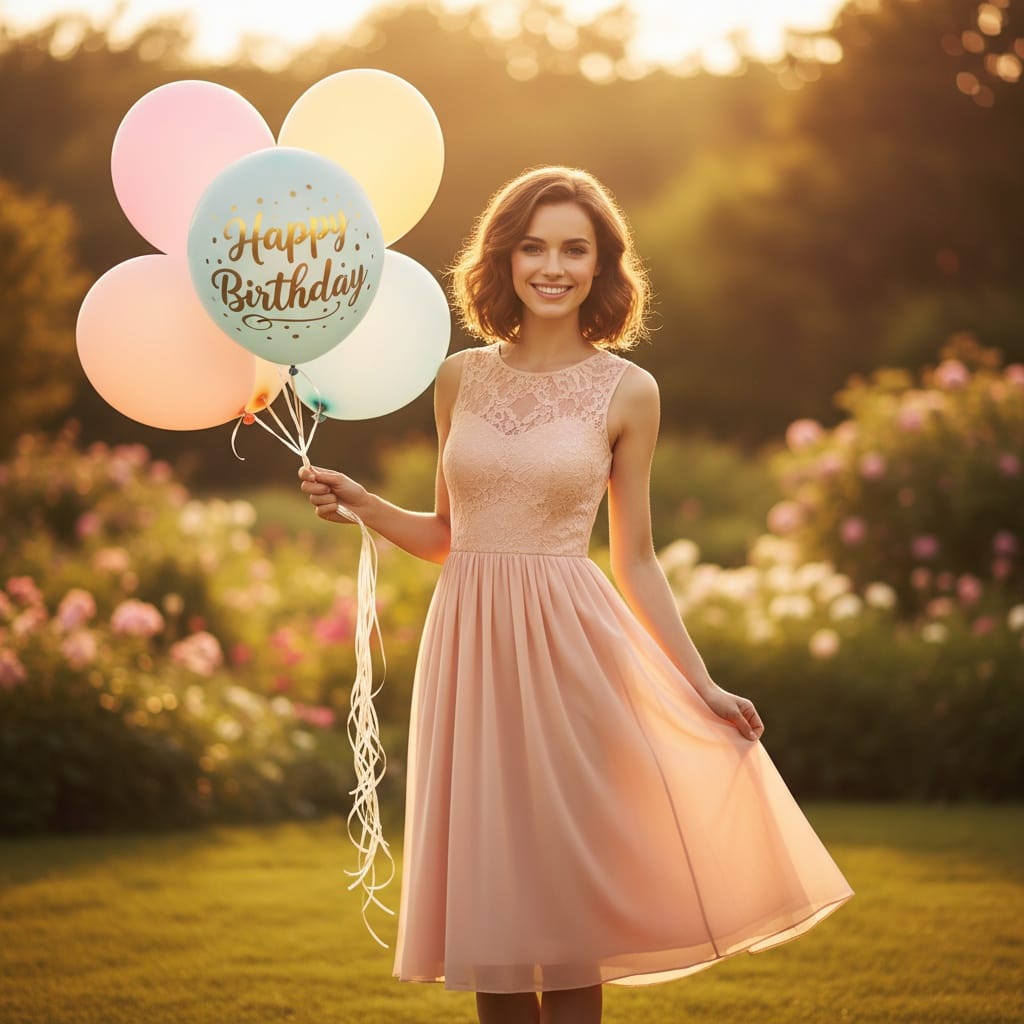 petite white woman outdoor birthday golden hour 42386070