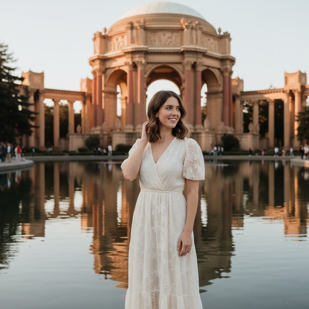 petite white woman palace of fine arts 75392707