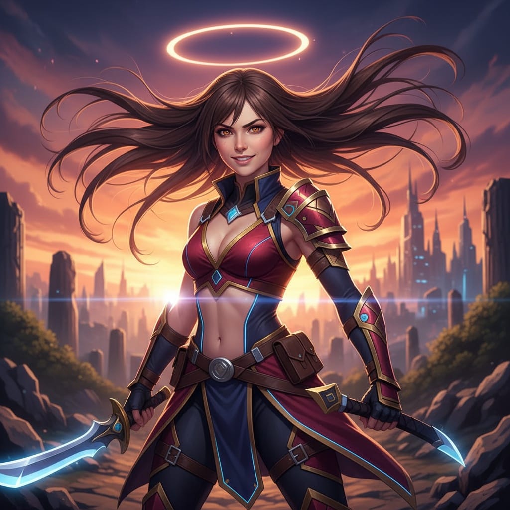 petite white woman shonen hero battle ready 60860282