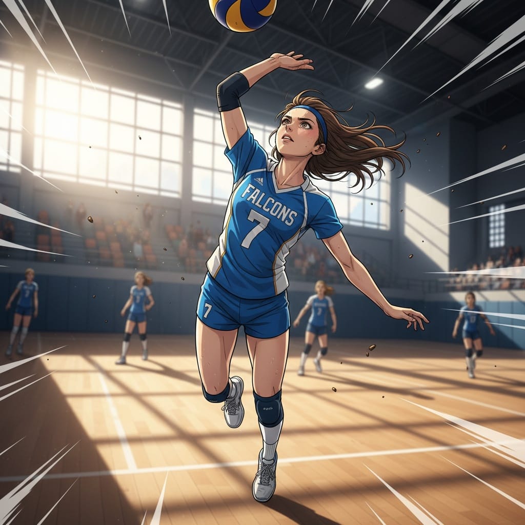 petite white woman sports anime action 94812513